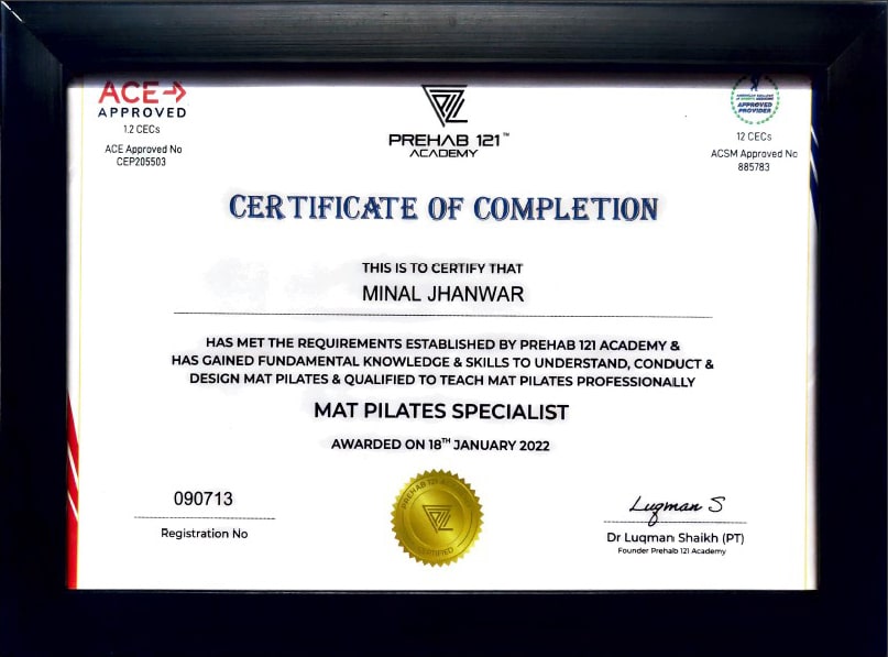 Mat pilates Dr Minal Maheshwari